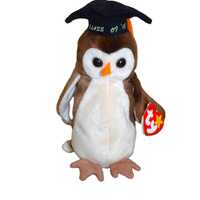 Vintage TY Beanie Babies Wise Plush Owl 1998