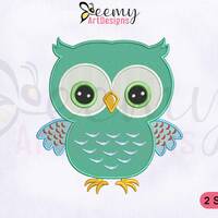 Darling Baby Owl Embroidery Design, 4x4 and 5x7 Hoop, Owl PES Embroidery Designs, Cute Owl Machine E