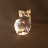 Orrefors crystal owl figurine or paperweight