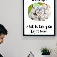 Wake Up Owl Wall Art