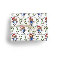 Ozzy owl Christmas gift wrap, owls wrapping paper,  Sheffield Wednesday xmas gift wrap, wrapping pap