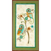 Owl Quilt Panel, Ro Gregg Out of Print, 100% Quilt Shop Quality Cotton, Sold by the Panel