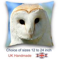 Snow Owl, Snow Owl Cushion, Choice of sizes, Handmade