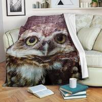 Owl Bird Blanket / Owl Throw Blanket / Owl Cozy Blanket / Owl Fleece Blanket / Owl Adult Blanket / O