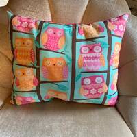 Owl decorative throw pillow - custom handmade | housewarming gift | birthday gift | Christmas gift |