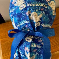 Ponytail Scrub Cap- Owl Scrub Cap- Scrub Cap-Scrub Cap- Surgical Cap- Owl Or Scrub Cap