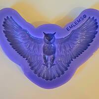 Emlems Owl Silicone Mould for resin, fondant, chocolate, clay and so much more