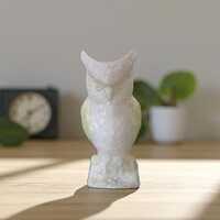 Vintage Irish Porcelain Belleek 8" Owl Vase or Planter