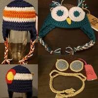 Children's Hats - Owl, Aviator, Colorado Flag, Broncos, Striped