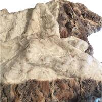 Wild Rabbit & Snowy Owl Minky Faux Fur Throw Blanket