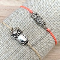 OWL in Waterproof cord Bracelet or Anklet
