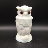 Mosser Glass Milk Glass Owl White