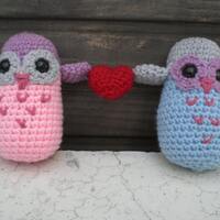 Owl Always Love You- pair of valentine owls