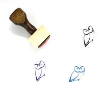 Owl Wooden Rubber Stamp No. 130