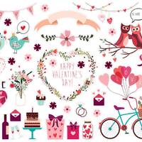 Owl Love Valentine's Day Planner Stickers, Tiny Love Planner Stickers, Heart Valentine's Day