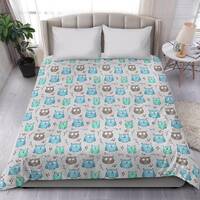 Owl Duvet Cover and pillow Covers  - Owl Bedding Set - Owl Bed Cover