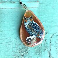 Great horned owl ornament, great horned owl, owl ornament, Christmas owl, owl decor, owl pendant, ow