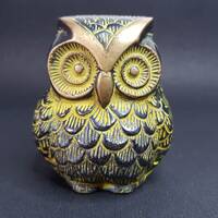 Antique Bronze Owl statue, Wisdom, Compassion, Healing, Blessing, Protection, Meditation, Ancient St