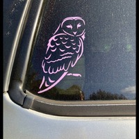 Owl Outline Decal | Hoot | Owl Sticker | Owl | Bird | Vinyl Decal Sticker Various Colors & Sizes