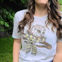 LOYAL OWL SCARF tee | Wizard | Wizardry | House Pride | House | Magic | Owl | Magic | Wizard Tshirt 