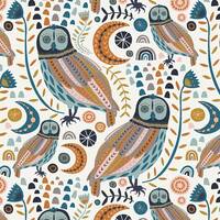 Sova Owls Little Forester Art Gallery Fabric