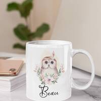 Personalized Owl Mug, Owl Gifts, Owl Gift for Her, Cute Owl Cup, Funny Coffee Mug
