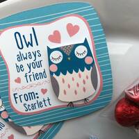 Owl Valentine Tags or Cards