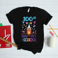 Owl 100 Days of School T-Shirt, Kids Tee, Cute 100th Day of School Shirt, Hoodie, Sweatshirt, Long S