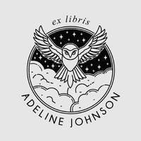 Ex Libris Stamp | Owl Book Stamp Personalized | Book Plate Stamp | Rubber Stamp, Self Inking Stamp o