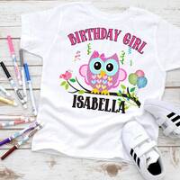 Birthday Family Shirt, Owl's Family T-shirts, Birthday Girl/Boy Shirt, Owl Shirt, Customize, Per