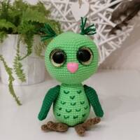 Crochet owl, handmade forest stuffed animals. Gifts idea