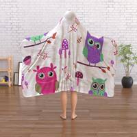 Hooded Blanket - Owl Friends