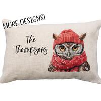 Owl Pillows, Multiple Designs! 12x18* Pillow or Cover, Owl Gifts, Personalized Owl, Barn Owl, Screec