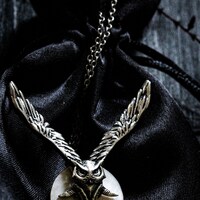 Lammas Moon Owl, Witches' Familiars pendant