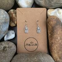 Owl Earrings: Novelty Animal Bird Hooks