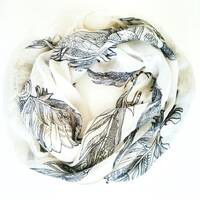 Owl Bisjoux Scarf Head Wrap Or Sarong wrap bandana designer throw