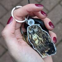 Owl Wooden Keyring