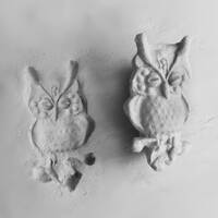 Owl Stamp -Textural Stamps, Tool Stamps,  Ceramic stamps, for clay,  Metal Clay, Polymer Clay, Soap,