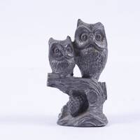 Two Owls, Signed, Pewter, Figurine, WHL, 24/99, Statuette, Interior Figure, Bird, Animal, Vintage, C