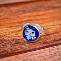 Owl Ring, Pop Ring, Statement Ring, Owl Jewelry, Statement Jewelry, Girly Ring, Girly Jewelry, Teen 