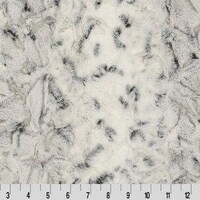 Shannon Fabrics Luxe Cuddle Snowy Owl Alloy Minky Fabric