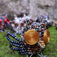 Bead and wire Owl | Homedecor