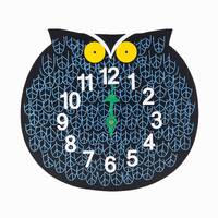 George Nelson Children's Clock Omar The Owl Wall