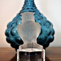 Goebel 1985 Frosted Owl Figurine