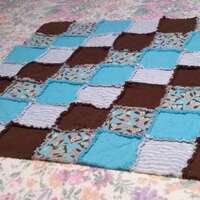Owls Baby Rag Quilt