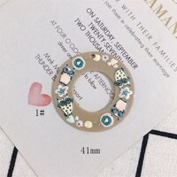 6pcs Cute Hollow Circle Acrylic Owl Earring Charms,Acrylic Resin Pendant Charms Pastel Earrings,Earr