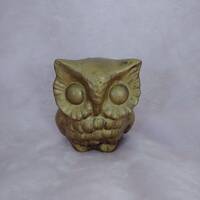 Vintage Gold Toned Owl Figurine