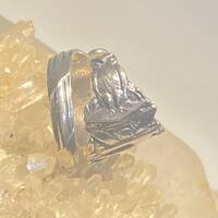 Owl Spoon Ring: Sterling Silver Graduate Gift, Size 7.25