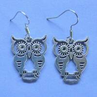 Silver Owl Earrings,Silver Owls,Wise Owls,Cute Owl Earrings,Cute Owls,Owl Themed Gift,Owl Lover Gift