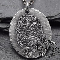 Owl metal Pendant,silver necklace,Women pendant,Bird pendant,soldered necklace,Fashion pendant,Engra